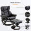 Fauteuil inclinable de massage avec repose-pieds HOMcom