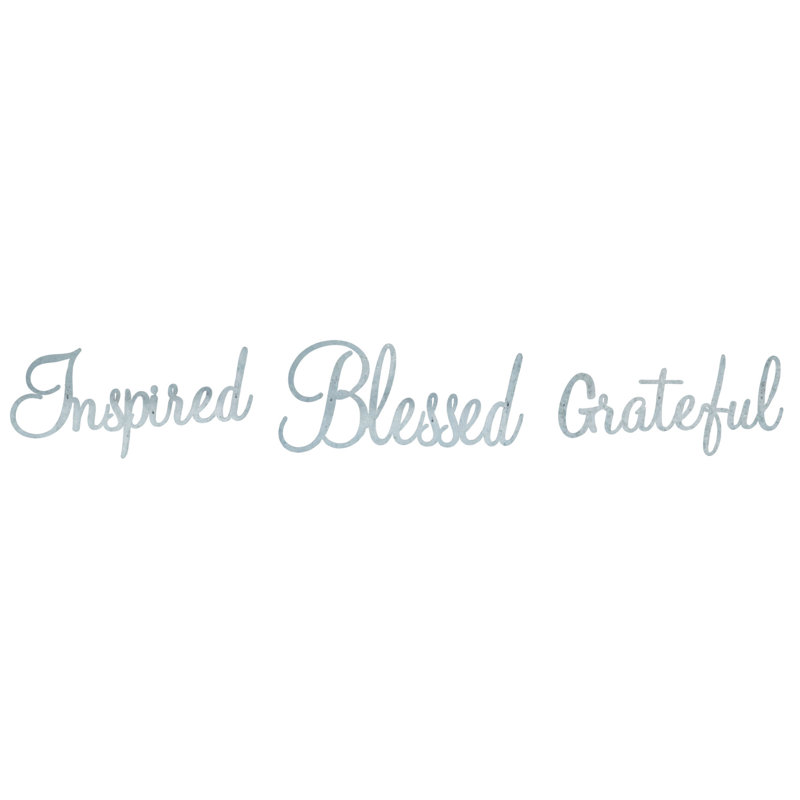 Metal Hanging Inspirational Words Set of 3 Spring Home Decorations