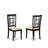 5 Piece Kitchen Table Set for 4 Includes a Rectangle Dining Table with Butterfly Leaf and 4 Linen Fabric Dining Room Chairs, Black & Cherry-1375540738-1426014183