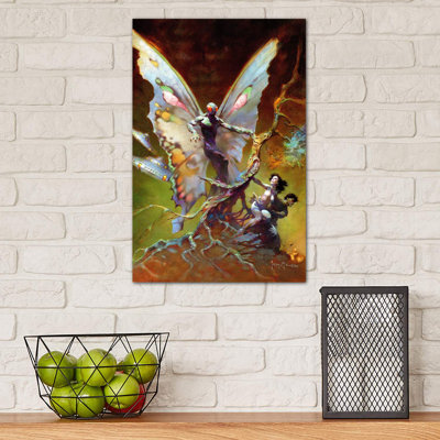 Mothman 1 Piece Wrapped Canvas Wall Art