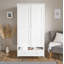 Kaylynn 2 Door Manufactured Wood Wardrobe