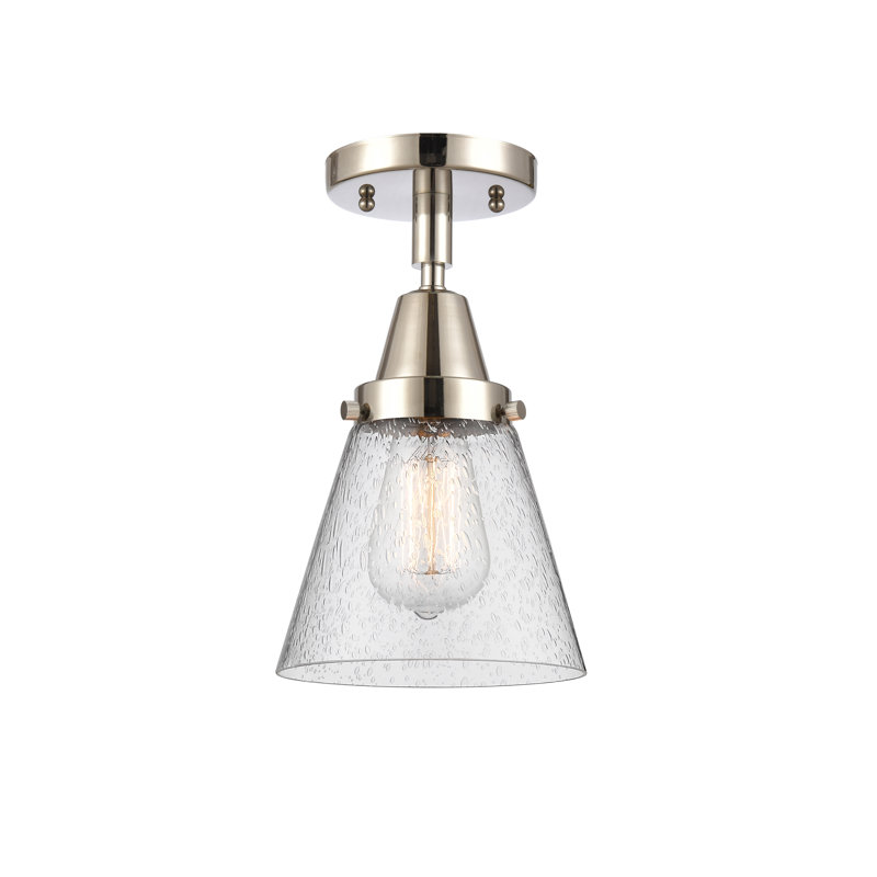 Plafonnier en verre, Ampoule non incluse, Oui, Nickel poli