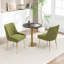Chaise d'appoint rembourrée en velours Mayreli-1841683239
