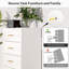 Commode de chambre 31,5 po à 4 tiroirs en métal pour commode de chambre-870557862