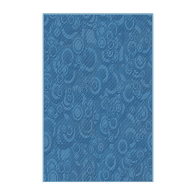 Tapis de zone bleue à motifs