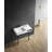 Kingston Brass Aurelius 36-Inch Solid Surface Console Sink With Stainless Steel Legs (8-Inch, 3-Hole)-114103755