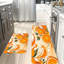 Tapis de cuisine orange