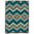 Bleu / chevron orange