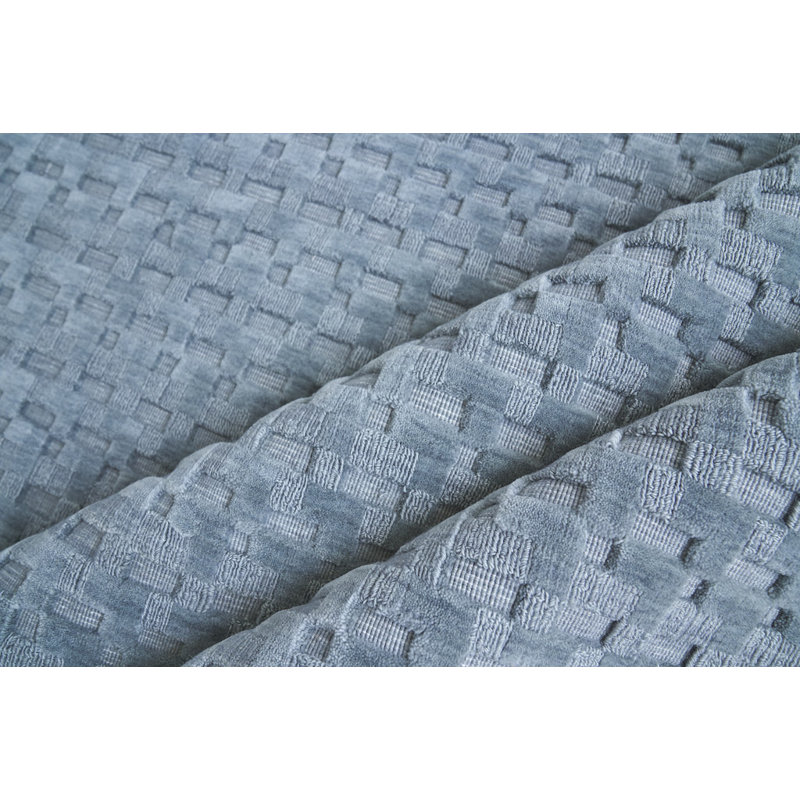 Monroe Wool Geometric Area Rug in Blue, Rectangle 12' x 15'