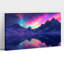 Grande aurore boréale, impression sur toile, paysage, impressions sur toile, aurores boréales, peinture sur toile, paysage abstrait, affiche pour salon, décoration murale prête à être accrochée, toile encadrée, 24 po x 36 po-757596261