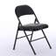 Chaise pliante rembourrée en plastique
