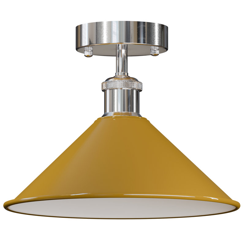 Chasteen Semi Flush Mount, Yellow