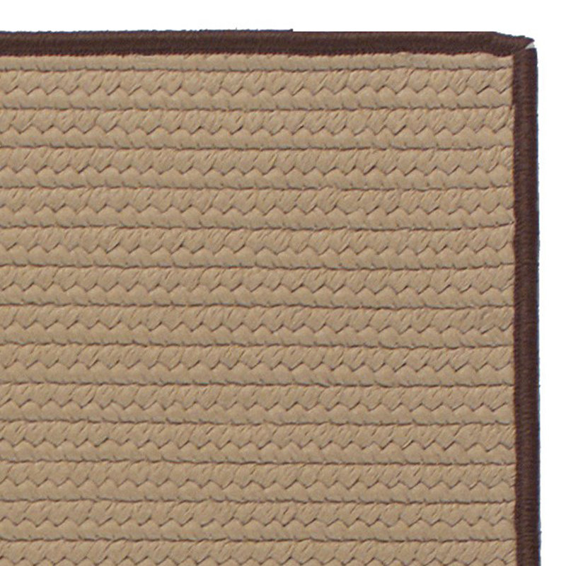 Tapis décoratif tressée beige/brun Nahua, Tapis de couloir 2 pi x 9 pi