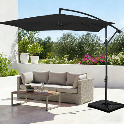 Beeram 96'' x 96'' Cantilever Umbrella with Counterweight
