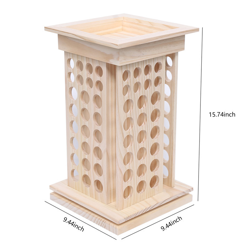 Porte-bouteille d'huile essentielle en bois