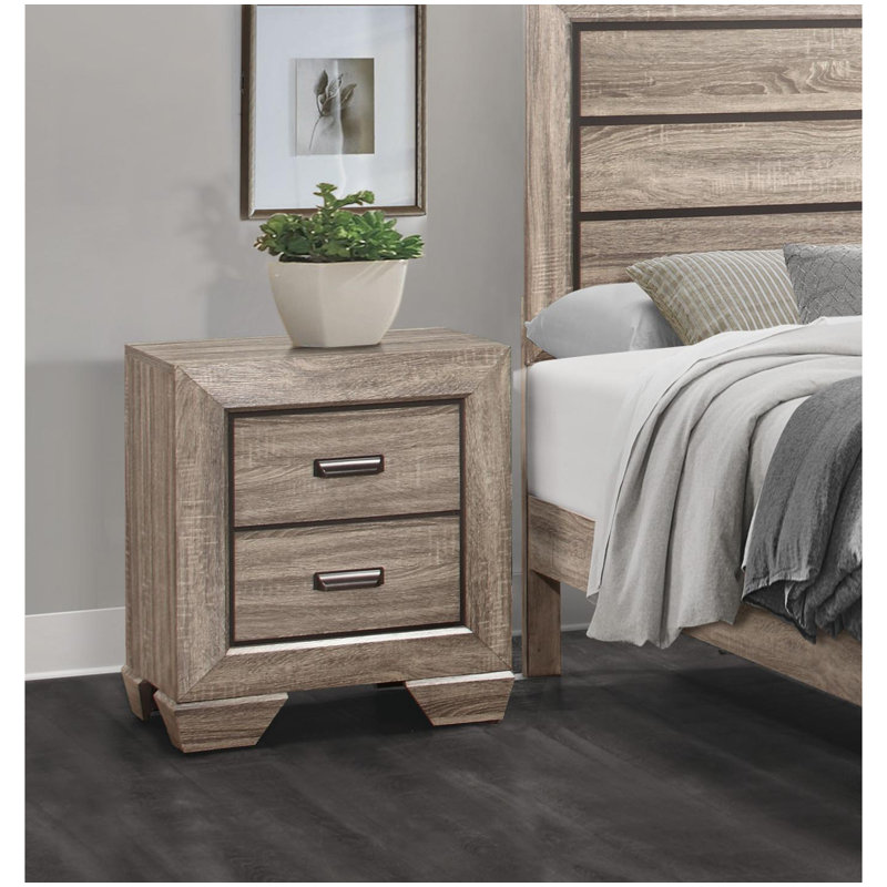 Henry 23.5'' W Solid Wood Nightstand, Light Elm