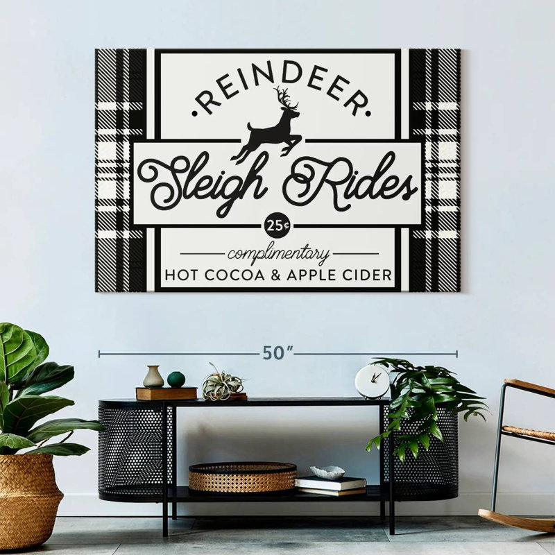 Plaque murale Plaid Holidays III, H 34 po x l 51 po