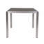Table de salle à manger en aluminium anodisé durable avec plateau en osier, parfaite pour le patio et le jardin
