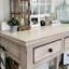 Console en bois de bouleau rustique