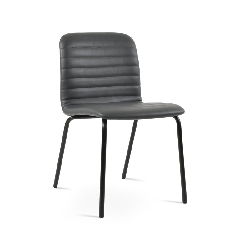 Isa Metal Side Chair, Gray