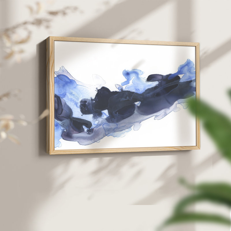 Azul Wave II -Framed Print - Restickable, 8" H x 10" W, Natural