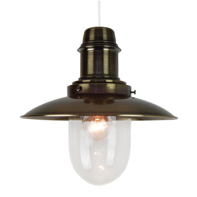 Ledyard 32cm H Glass Oval Pendant Shade ( Screw On )