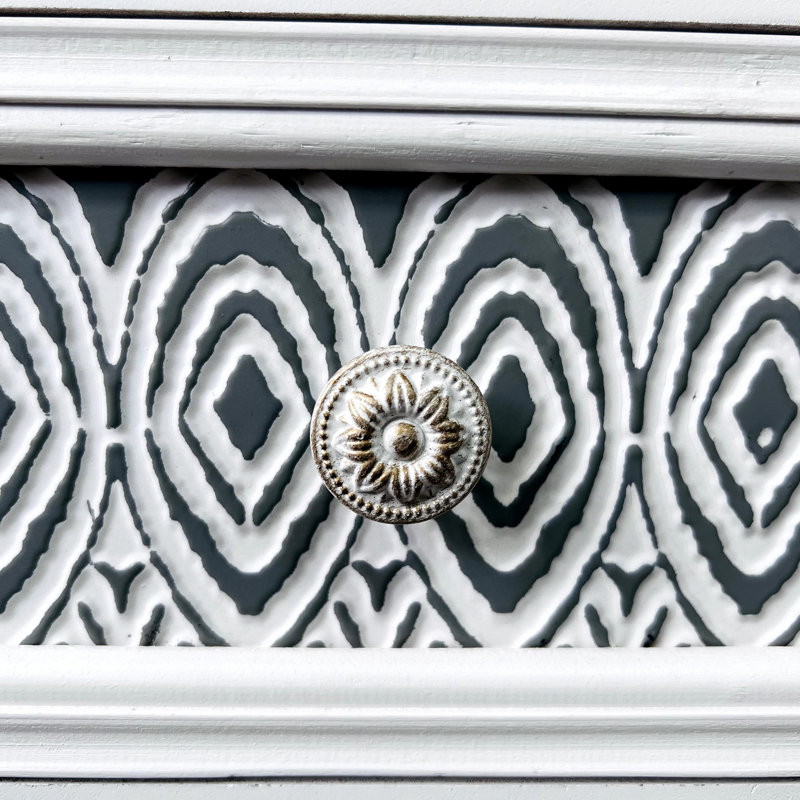 Commode décorative 3 tiroirs, Bleu