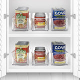 Sorbus Clear Stackable Organizer Bins, Storage Bins for Bathroom, Vanity, and More with Handles (2 Pack)