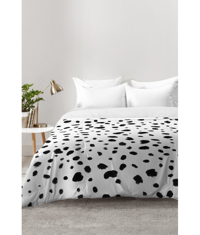 Ensemble d'édredon Dalmatian, Édredon pour lit simple TG + 1 taie décorative