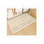 Tapis de bain luxueux crème, 23,6 po x 39,4 po | 100% polypropylène, 1,3 lb / pi³ | Semelle antidérapante en latex naturel, velours de 0,5 mm et hauteur de l'éponge | Lavable à la machine, parfait pour la sécurité et le confort de la salle de bain-2127254539