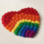 Dessous-de-plat en forme de cœur MODWOOL Rainbow (ensemble de 2)-1155745466