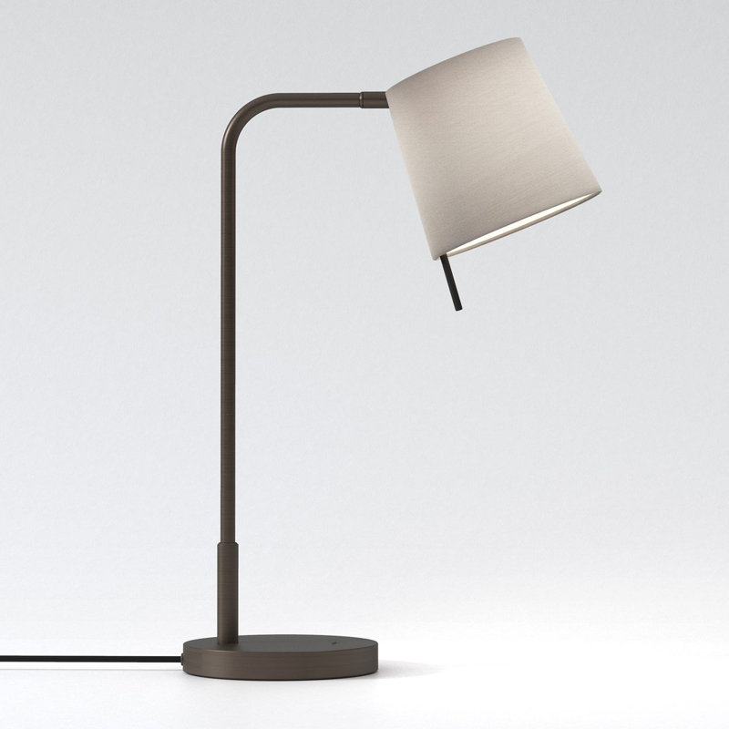 Mitsu Standard Lamp, Bronze, Putty, Polycotton
