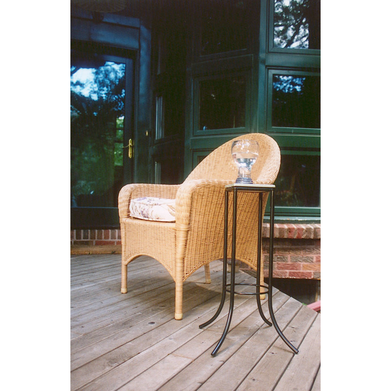 Table de bout Holmestrand, Noir, Cerisier naturel