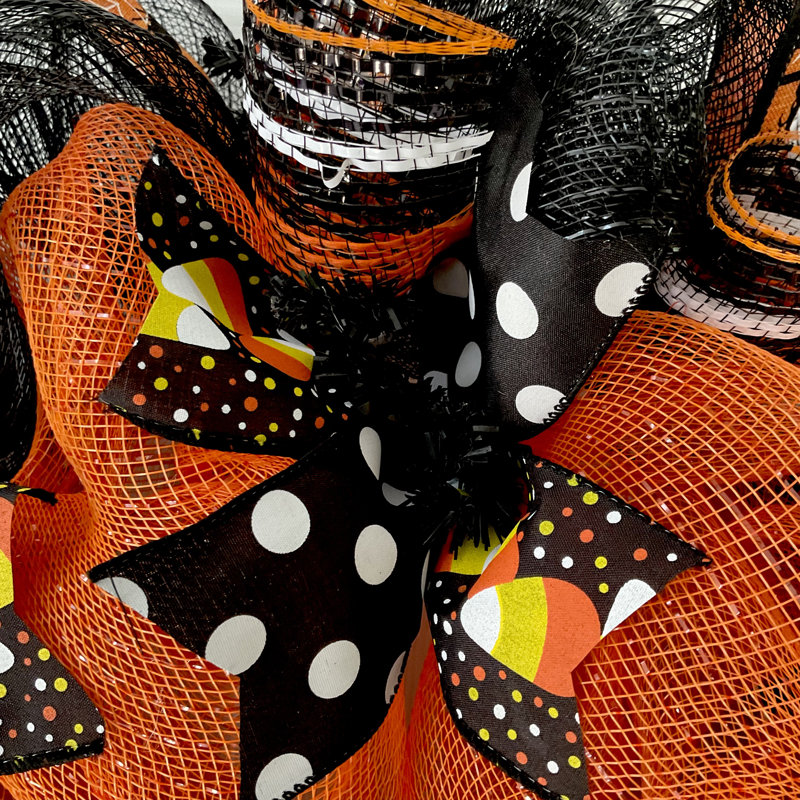 Couronne d'Halloween bonbons au maïs