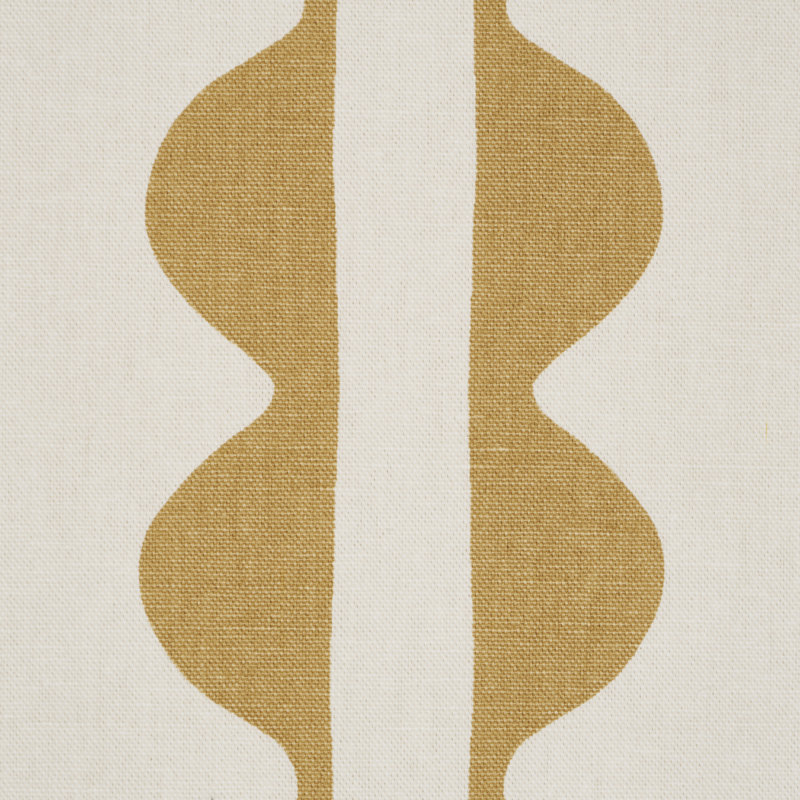 Schumacher X Hadiya Williams Drift Fabric, Ginger