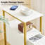 30cm W Metal Bedside Table