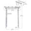 Tonnelle en bois Mimoza White Arbours