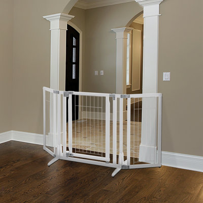 Barrière autoportante pour animaux avec porte premium plus
