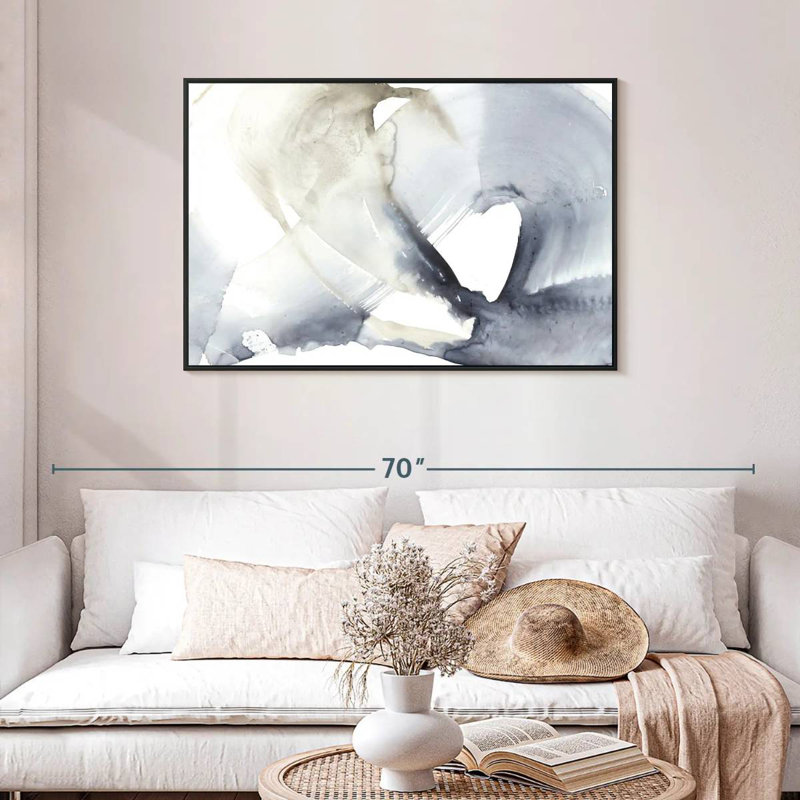 Wave Break II, Cadre flottant noir, 40 po x 27 po
