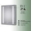Pharmacie à DEL sans cadre avec miroir et 2 tablettes réglables l 20 po x H 26 po Livvi-1258817827