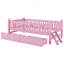 Lit plateforme robuste avec garde-corps et plusieurs options de rangement-2055439146