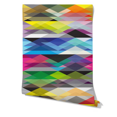Arnelia Colored Geometric Wallpaper