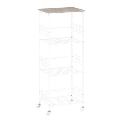 Four - Tier Round Tube Wire Storage Rack
