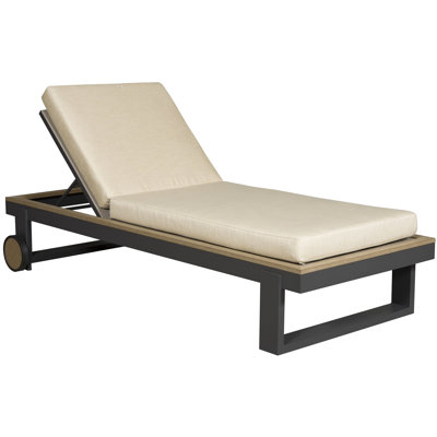Chaise longue inclinable avec coussins 79 po Michael Weiss Montecito