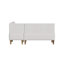 Ehrhart Tufted Back Grey Backless Corner Nook