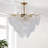 24" Shell-shaped Crystal Chandelier