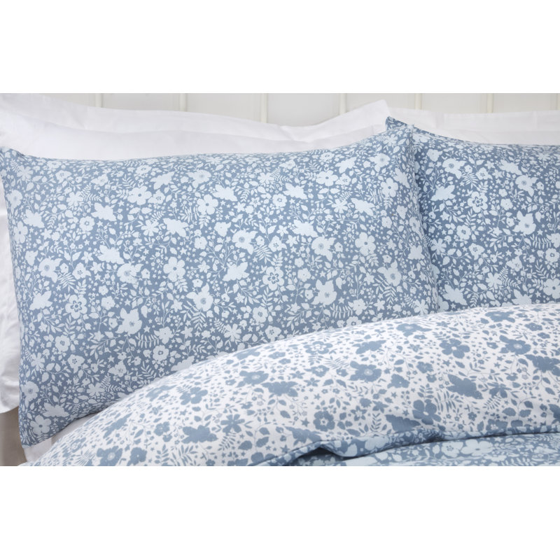 Gilcrease Polyester Floral Duvet Cover Set with Pillowcases Included, Single - 1 Standard Pillowcase