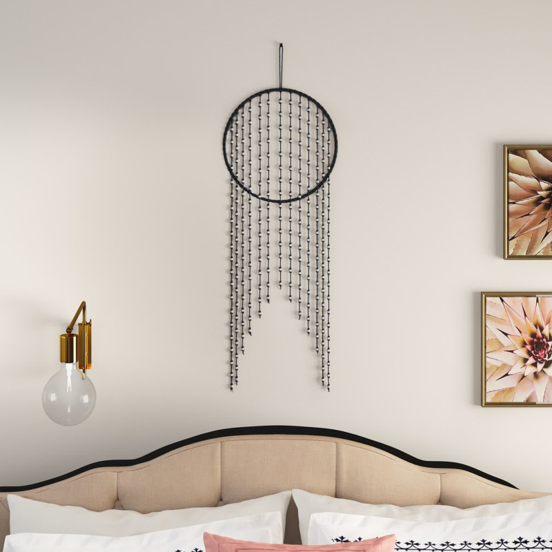 Suspension murale en coton, Bleu vif