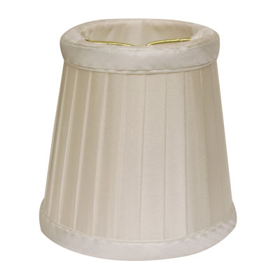 Abat-jour tambour en soie 3,5 po H