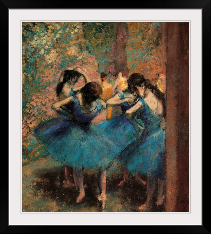 «Dancers in Blue (Danseuses Bleues), ca. 1893, musée d'Orsay par Edgar Degas, reproduction d'art, H 24 po x l 19 po x P 1 po